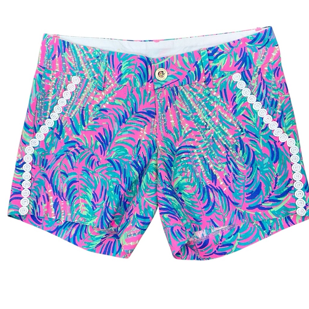 Lilly Pulitzer Callahan Shorts Pink Sunset Coco Breeze Size 00